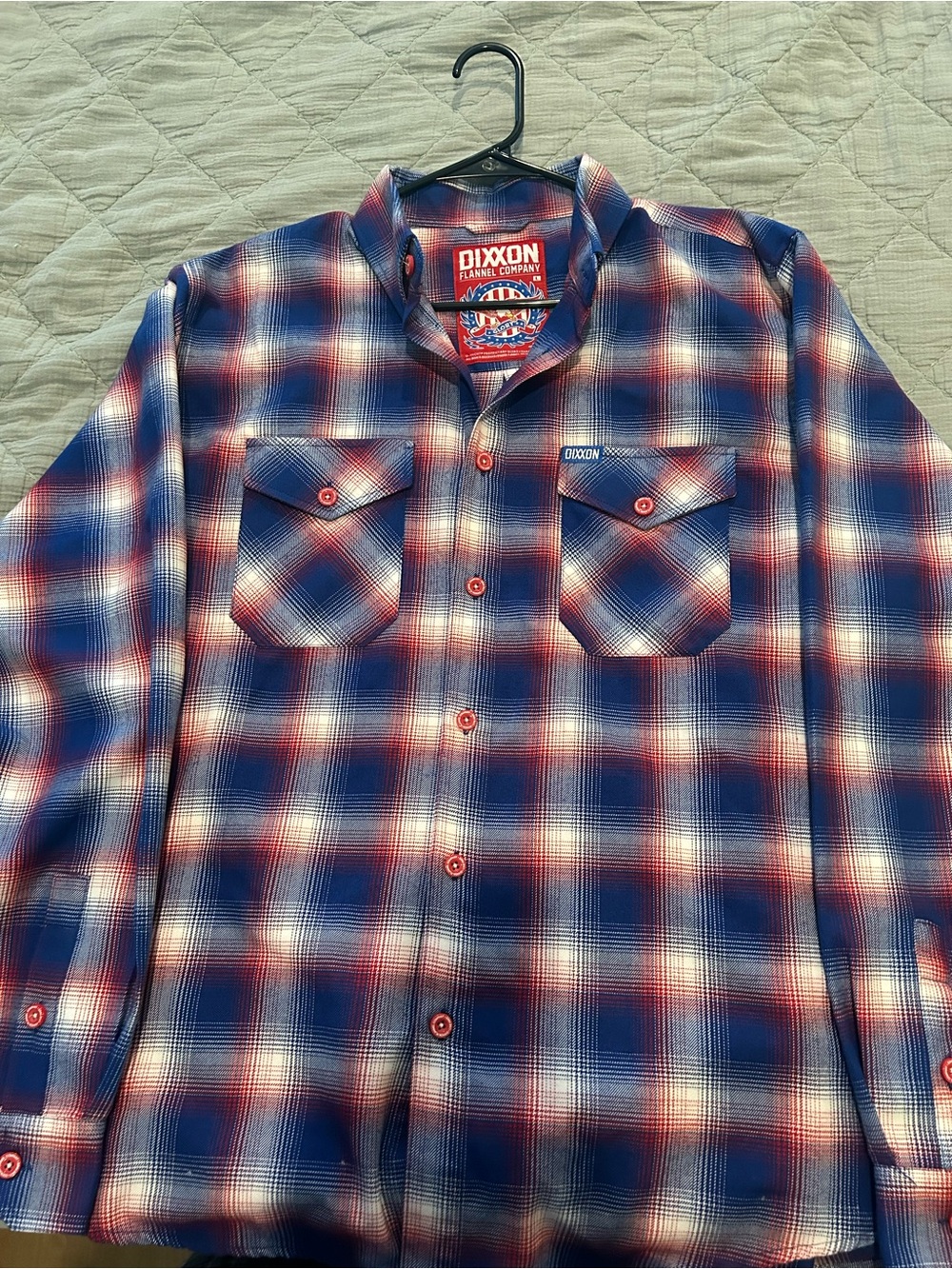 DIXXON the Glory, Red, Blue & White Plaid Button-Down Shirt